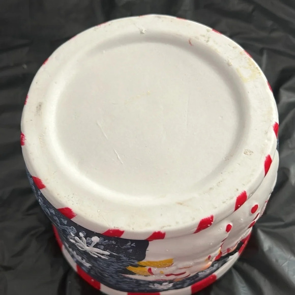 Christmas Ceramic Snowman Cookie Jar - Picture 5 of 8